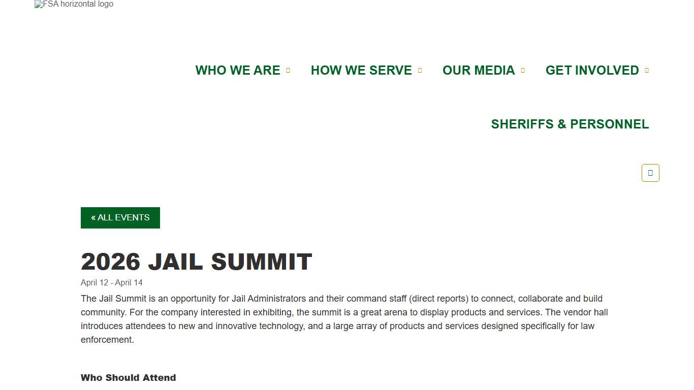 2026 Jail Summit Florida Sheriffs Association